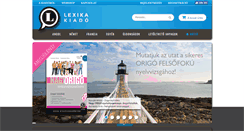 Desktop Screenshot of lexika.hu